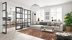 Wilton-tæppe - Nara (brun/guld)