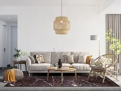 Wilton-tæppe - Nara (sort/guld)