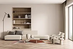 Wilton-tæppe - Jade (beige/lyserød)