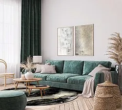 Runde tæpper - Juniper (sort/hvid/guld)