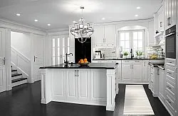 Plasttæpper - Kensington (beige/hvid)