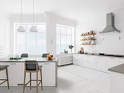 Plasttæpper - Kensington (grå/hvid)