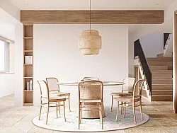 Runde tæpper - Magnolia (lyserød)