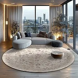 Rundt tæppe - Mateur (beige)