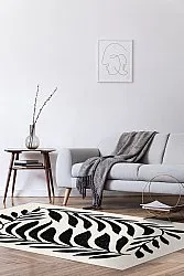 Wilton-tæppe - Betty (beige/sort)