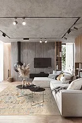 Wilton-tæppe - Oakley (beige/blå)