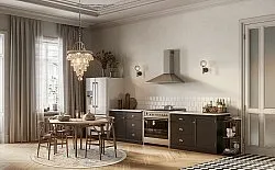 Runde tæpper - Oakley (beige/blå)