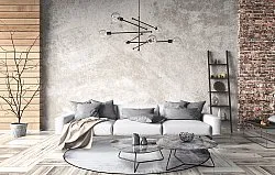 Rundt tæppe - Rosia (blå/grå)