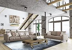 Wilton-tæppe - Rosia (blå/grå)