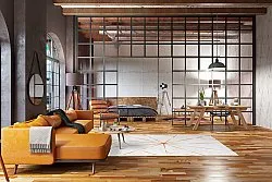 Wilton-tæppe - Bellizzi (offwhite/orange)