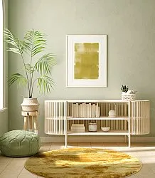 Runde tæpper - Aranga Super Soft Fur (ochre)