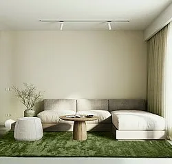 Ryatæpper - Aranga Super Soft Fur (olivengrøn)