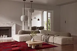 Wilton-tæppe - Samadet (rød)