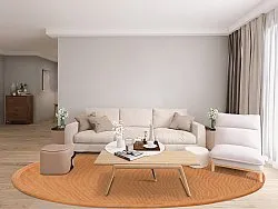 Runde tæpper (sisal) - Agave (orange)