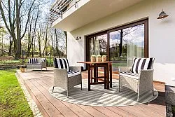 Runde tæpper - Indoor/Outdoor Baldwin (cream/beige)