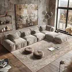 Wilton-tæppe - Taknis (lys beige)