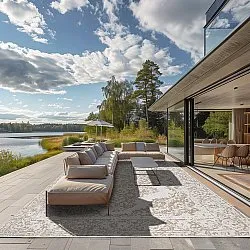 Tæpper til indendørs/udendørs brug - Boyd (beige)