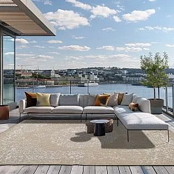 Tæpper til indendørs/udendørs brug - Ellstin (beige)