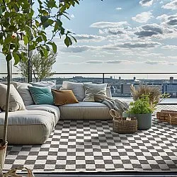 Tæpper til indendørs/udendørs brug - Lucida (sort)