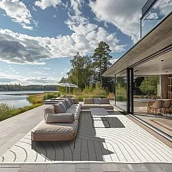 Tæpper til indendørs/udendørs brug - Maynard (beige)