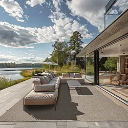 Tæpper til indendørs/udendørs brug - Thurman (beige)