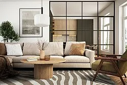 Tæpper til indendørs/udendørs brug - Winona (beige)