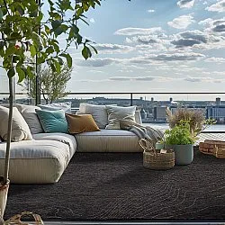 Tæpper til indendørs/udendørs brug - Zelmare (sort)