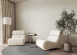 Rund tæppe - Vevila (grå)