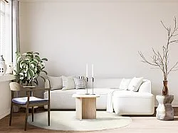 Runde tæpper - Dhurry (hvid)