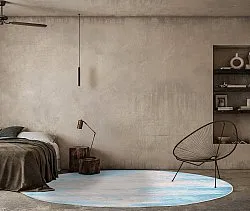 Rundt tæppe - Zarzi (turkis)