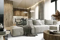 Wilton-tæppe - Zebra boarder (sort/hvid)