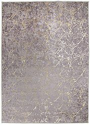 Wilton-tæppe - Zaria (mørkegrå/guld)