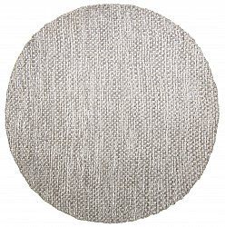 Runde tæpper - Jenim (grå/hvid)