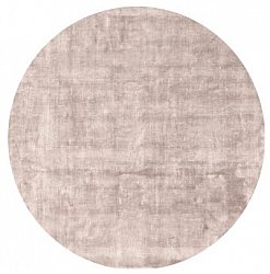 Rundt tæppe - Jodhpur Special Luxury Edition Viscose (lysegrå/beige)