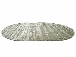 Ovalt viscose-tæppe - Jodhpur Special Luxury Edition (grøn)