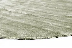 Ovalt viscose-tæppe - Jodhpur Special Luxury Edition (grøn)