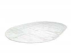 Ovalt viscose-tæppe - Jodhpur Special Luxury Edition (offwhite)