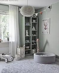 Runde tæpper - Cosy (silver)