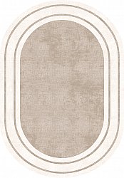 Ovalt tæppe - Josie (beige)