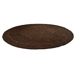 Rund jutetæppe - Amasia (brun)