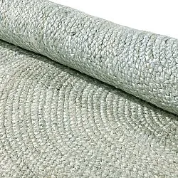 Rund jutetæppe - Amasia (grå)