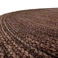 Rund jutetæppe - Amasia (kaffe)
