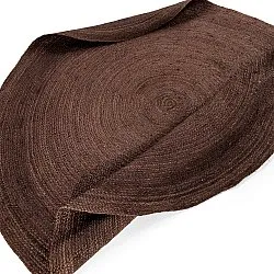 Rund jutetæppe - Amasia (kaffe)