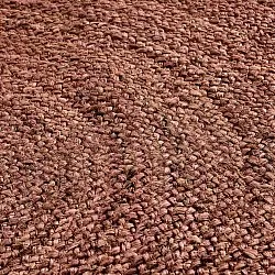 Rund jutetæppe - Amasia (kastanje)