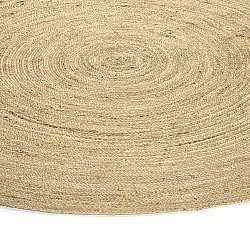 Rund jutetæppe - Amasia (natur)