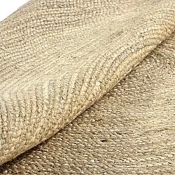 Rund jutetæppe - Amasia (natur)