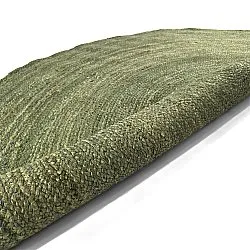 Rund jutetæppe - Amasia (oliven)