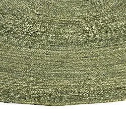 Rund jutetæppe - Amasia (oliven)