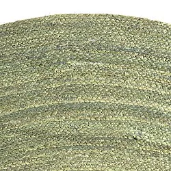 Rund jutetæppe - Amasia (oliven)