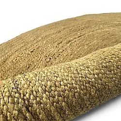 Rund jutetæppe - Amasia (orange)